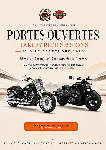 PORTES OUVERTES HARLEY-DAVIDSON MULHOUSE LES 19 & 20 SEPTEMBRE