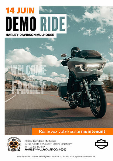 DEMO RIDE HARLEY-DAVIDSON MULHOUSE  LE 14 JUIN